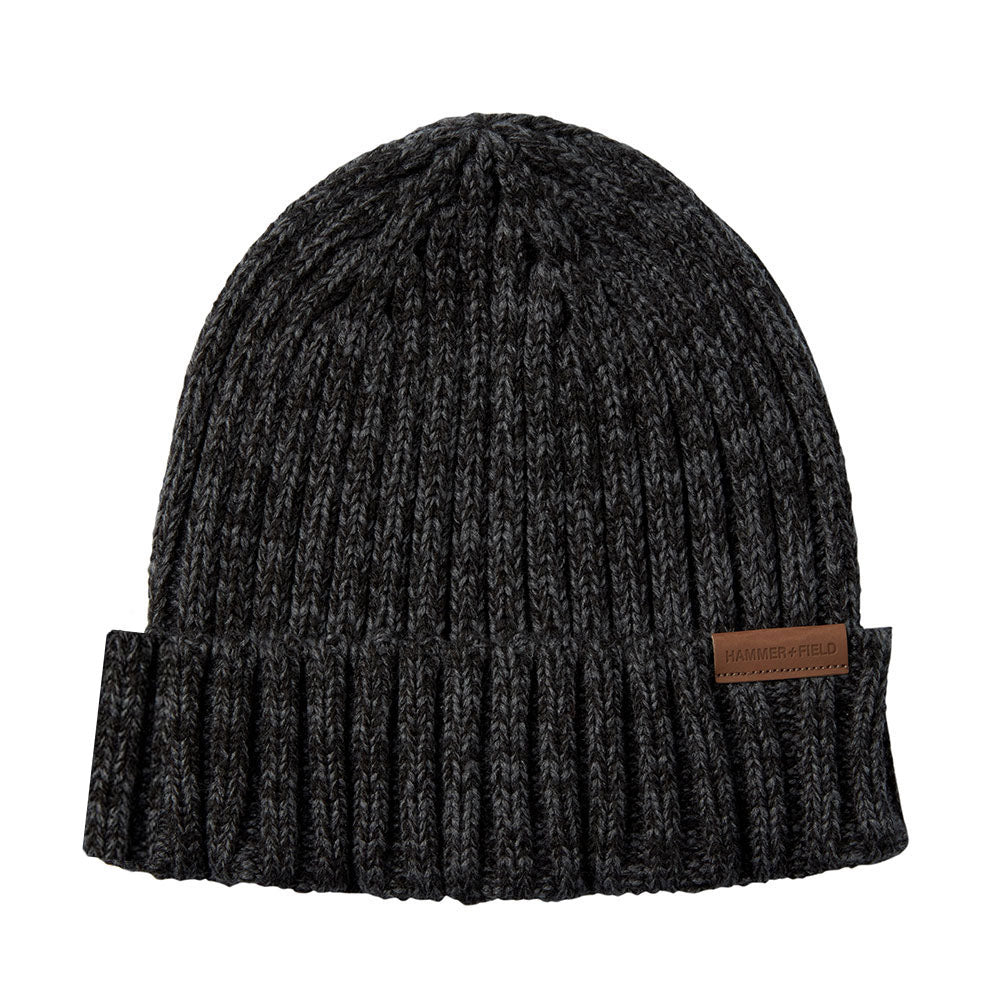 Hammer + Field Marle Ribbed Beanie - Black